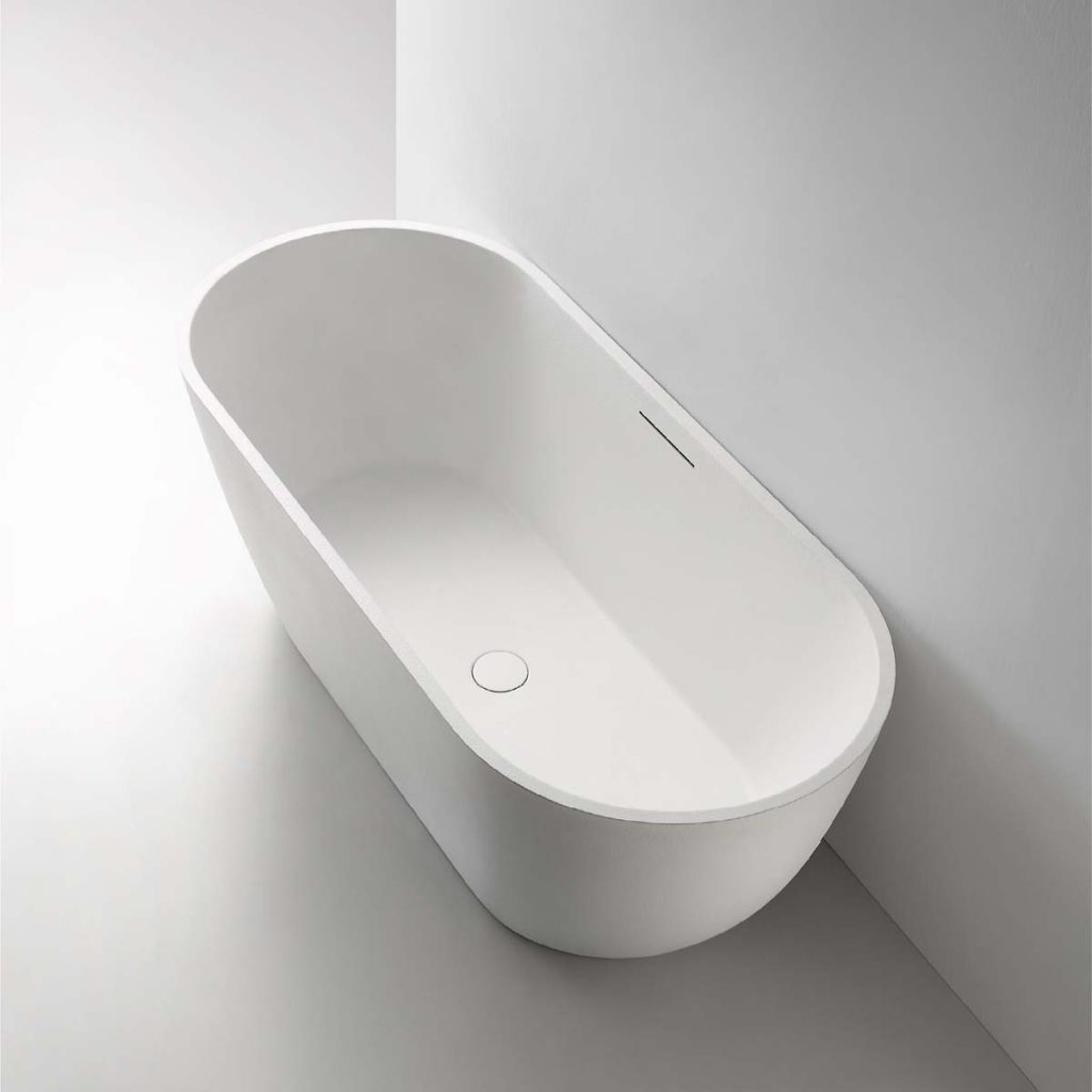 05 đặc điểm đáng tiền của bề mặt bồn tắm mô phỏng đá tự nhiên 12 Bồn tắm ngâm Mowoen MW002 Matt White bề mặt mô phỏng đá tự nhiên.