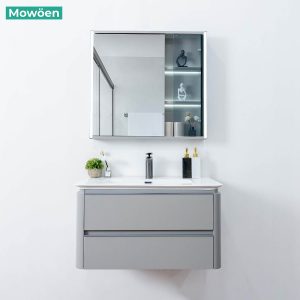 Tủ Lavabo Mowoen MW6632 - 80 chất liệu Plywood treo tường phòng tắm
