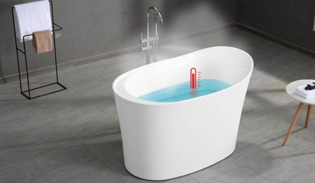 Bồn tắm nhỏ 1m2 đẹp, phù hợp đặt sàn phòng tắm hẹp 3 Tính năng giữ nhiệt bồn tắm nằm Mowoen MW8228 120