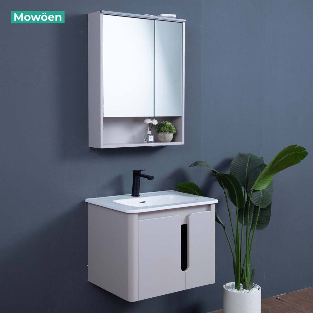 Tủ Lavabo nhựa PVC Mowoen MW2807 - 60 treo tường tiện nghi