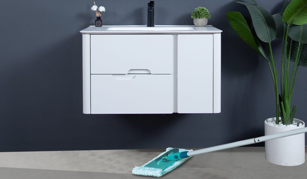 Tủ Lavabo nhựa PVC là gì? 5 Tủ lavabo nhựa PVC Mowoen MW2719 thiết kế treo tường tiện nghi