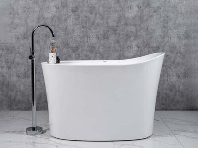 Bồn tắm nhỏ 1m2 đẹp phù hợp đặt sàn phòng tắm hẹp
