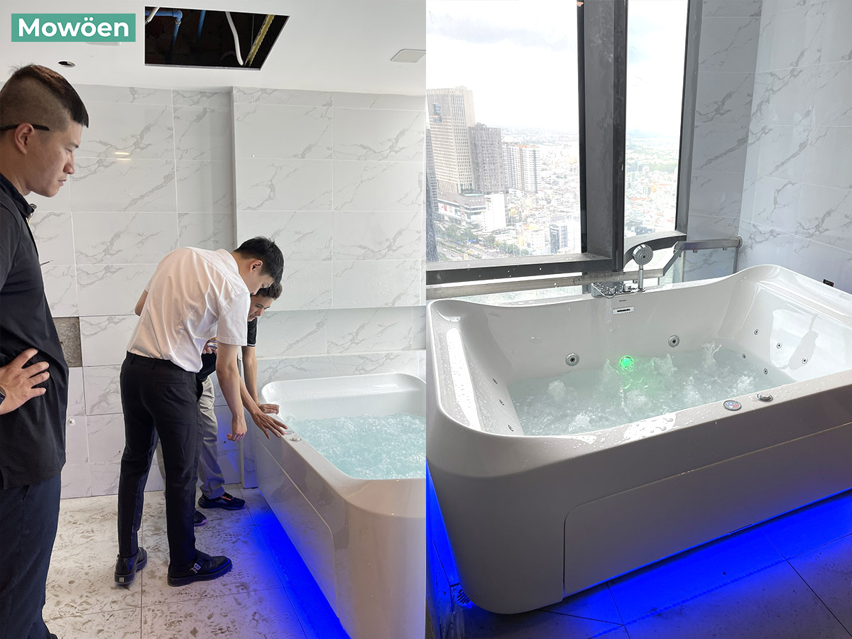 Hoàn thiện bồn tắm Mowoen tại Landmark 81 – Tòa nhà cao nhất Việt Nam. Hoàn thiện bồn tắm Mowoen tại Landmark 81 – Tòa nhà cao nhất Việt Nam.