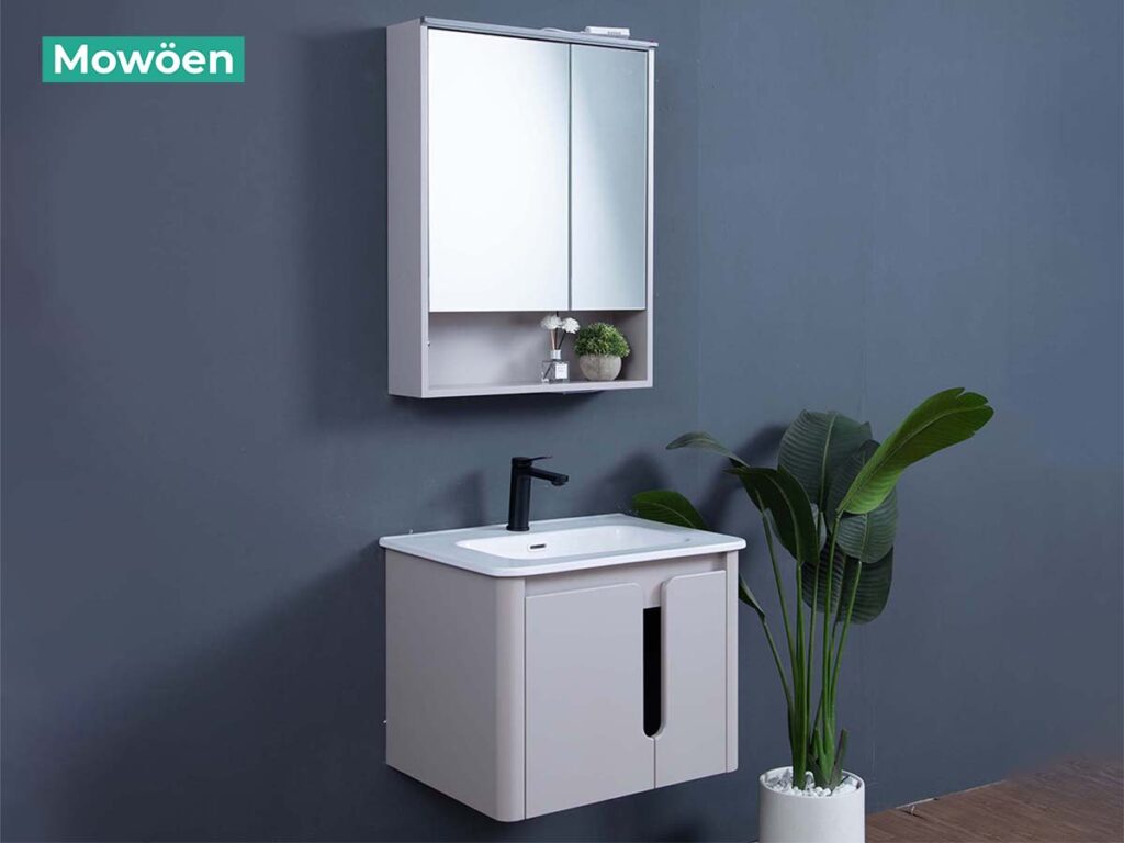 Tủ Lavabo nhựa PVC là gì? 1 Tủ lavabo nhựa PVC thương hiệu Mowoen