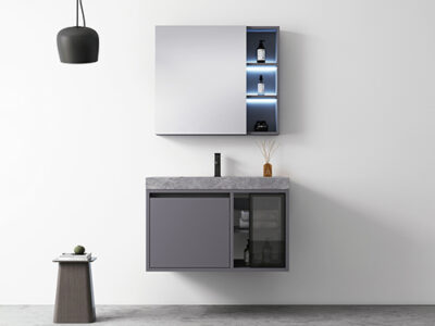 Kích thước tủ lavabo treo tường phòng tắm Mowoen