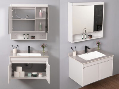 Tủ chậu lavabo Mowoen trang bị cánh cửa Hút như ô tô