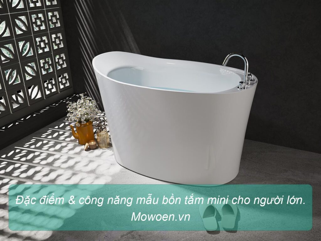 Đặc điểm và công năng mẫu bồn tắm mini cho người lớn Mowoen