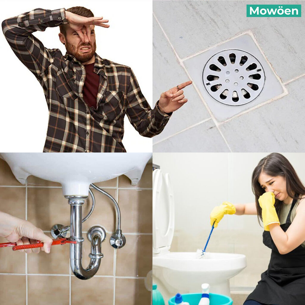 Nguyên nhân phòng tắm có mùi hôi khó chịu Mowoen