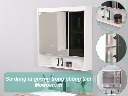 Tại sao nên cân nhắc sử dụng tủ gương trong phòng tắm Mowoen