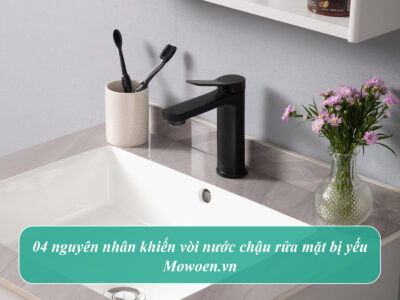 04 nguyên nhân khiến vòi nước chậu rửa mặt bị yếu