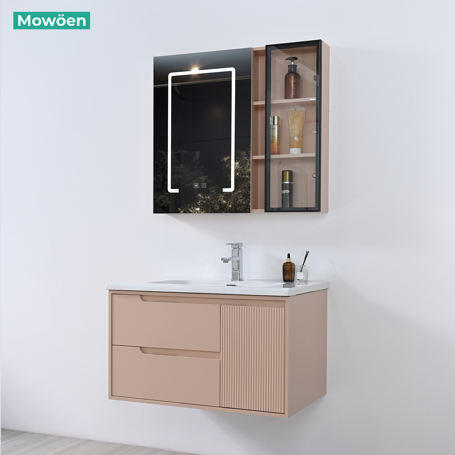 Tủ chậu lavabo Mowoen MW2820-80PVC nhựa nhập khẩu chính hãng