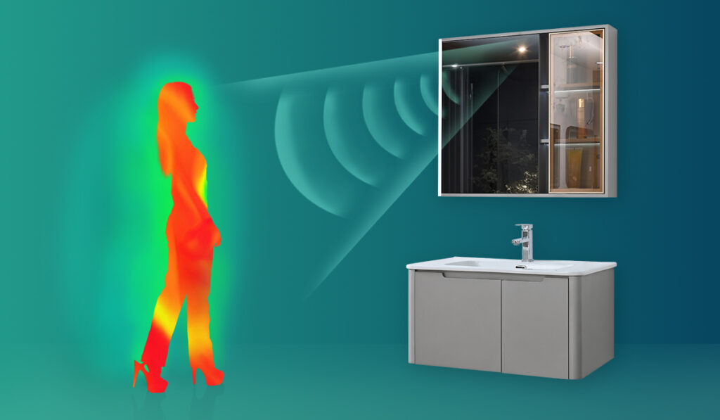Tủ lavabo nhựa PVC Mowoen MW2710-80 trang bị cảm biến chuyển động