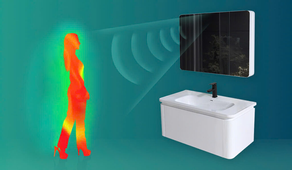 Tủ lavabo MW2823-100 nhựa PVC cảm biến chuyển động hiện đại
