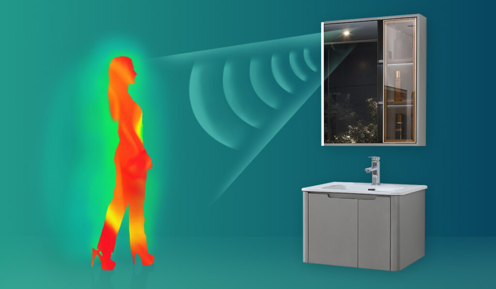 Tủ lavabo nhựa PVC Mowoen MW2710-80 cảm biến chuyển động