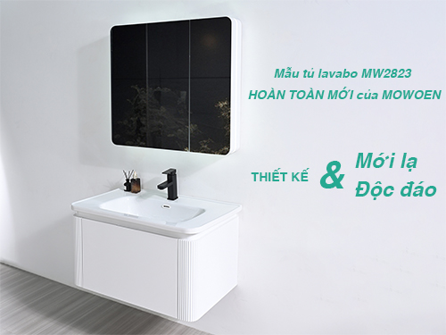 Thiết kế mới lạ và độc đáo của tủ lavabo MW2823 hoàn toàn mới của Mowoen