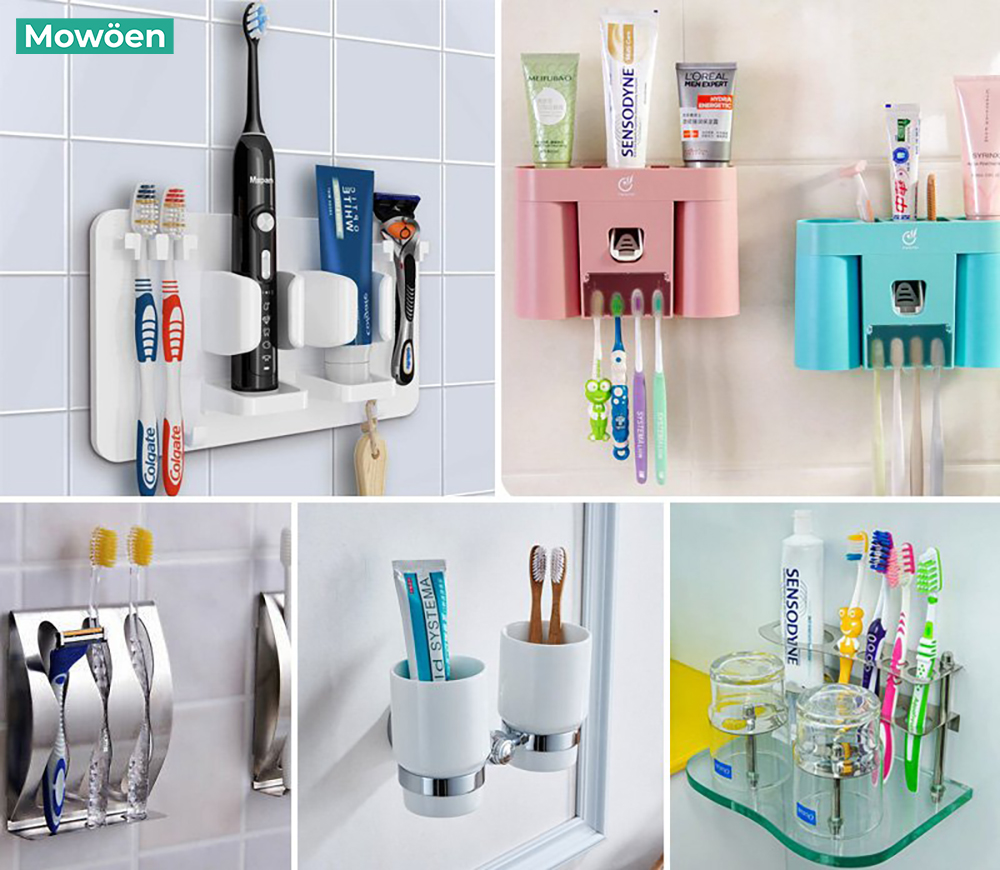 07 món đồ không nên đặt trong phòng tắm 2 Không nên để bàn chải đánh răng trong phòng tắm - Mowoen