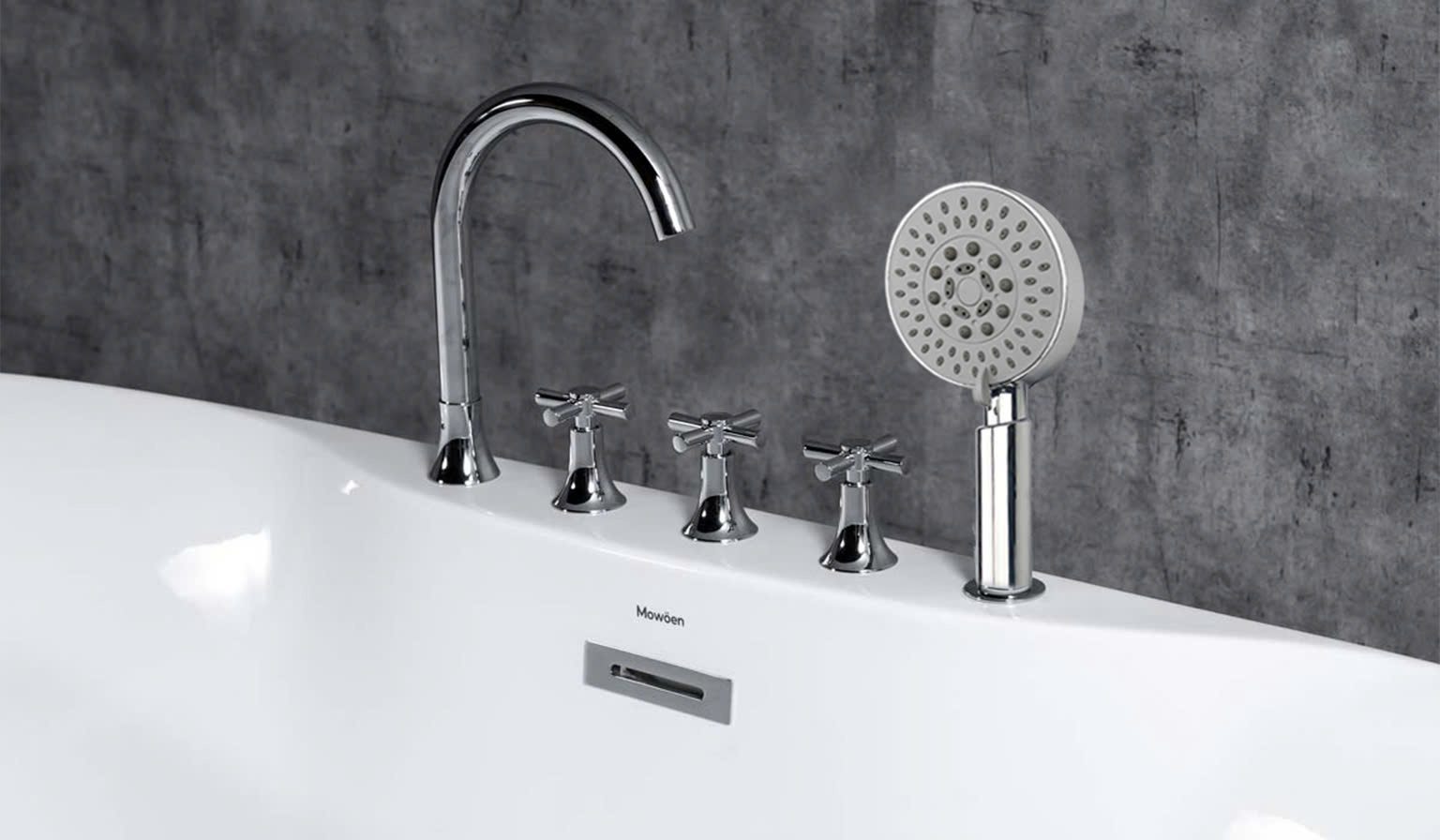 Bồn tắm ngâm Mowoen MW8237F-170 mẫu mới nhập khẩu tích hợp bộ vòi sen mới
