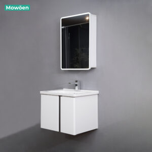 Tủ lavabo nhựa PVC Mowoen MW2703-60PVC thiết kế nhỏ gọn treo tường phòng tắm