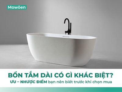 Bồn tắm dài có gì khác biệt? Ưu – nhược điểm bạn nên biết trước khi chọn mua