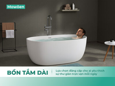Bồn tắm dài – Lựa chọn đẳng cấp cho ai yêu thích sự thư giãn trọn vẹn mỗi ngày