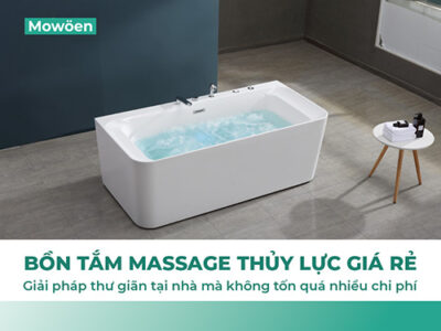 Bồn tắm massage thủy lực giá rẻ – Giải pháp thư giãn tại nhà mà không tốn quá nhiều chi phí