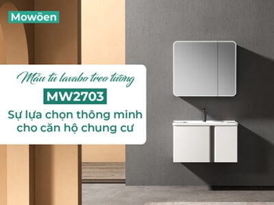 Mẫu tủ lavabo treo tường MW2703 – Sự lựa chọn thông minh cho căn hộ chung cư