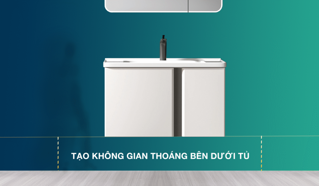 Tủ lavabo Mowoen MW2703-80PVC treo tường