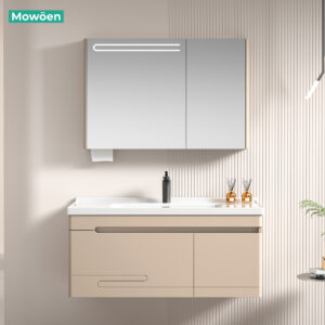 Tủ lavabo Mowoen MW2708-100PVC treo tường phòng tắm nhập khẩu