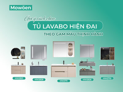 Gợi ý cách chọn tủ lavabo hiện đại theo gam màu thịnh hành