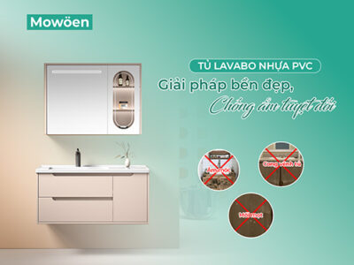 Tủ lavabo nhựa PVC: Giải pháp bền đẹp, chống ẩm tuyệt đối