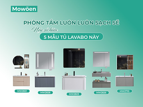 Đừng bỏ lỡ Top 5 tủ lavabo phòng tắm này nếu muốn phòng luôn sạch sẽ!