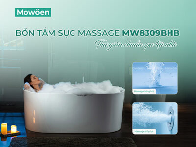 Bồn tắm sục massage MW8309BHB - Thư giãn chuẩn spa ngay tại nhà