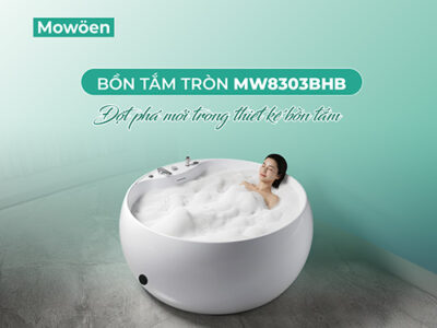Bồn tắm tròn MW8303BHB - Đột phá mới trong thiết kế bồn tắm hiện đại