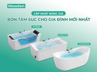 Cập nhật bảng giá bồn tắm sục cho gia đình mới nhất