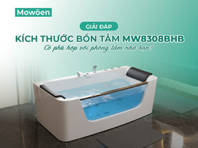Kích thước bồn tắm nằm MW8308BHB có phù hợp với phòng tắm nhà bạn?