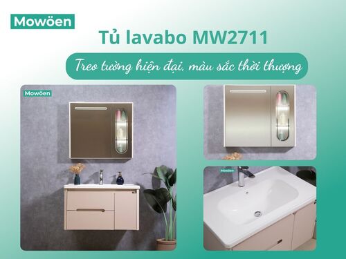 Tủ lavabo nhập khẩu MW2711 - Giải pháp lưu trữ thông minh cho phòng tắm