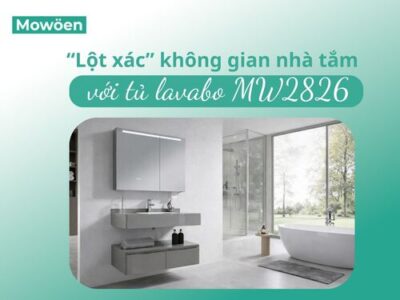 "Lột xác" không gian nhà tắm với tủ nhựa lavabo MW2826