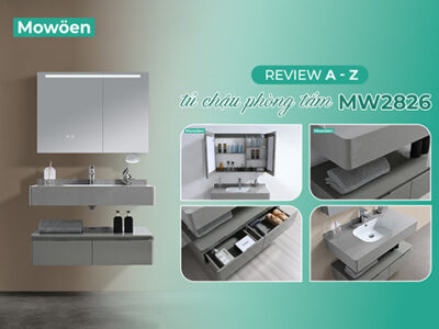 Review A-Z tủ chậu phòng tắm MW2826: Chất liệu, thiết kế, công năng