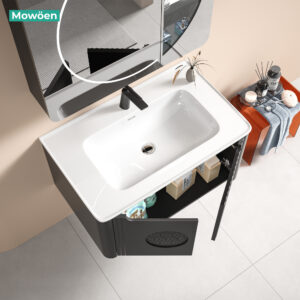 Tủ lavabo nhựa PVC Mowoen MW2713-80PVC treo tường phòng tắm