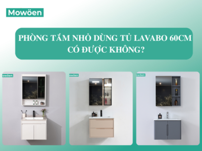 Phòng tắm nhỏ dùng tủ lavabo kích thước 60cm có được không?